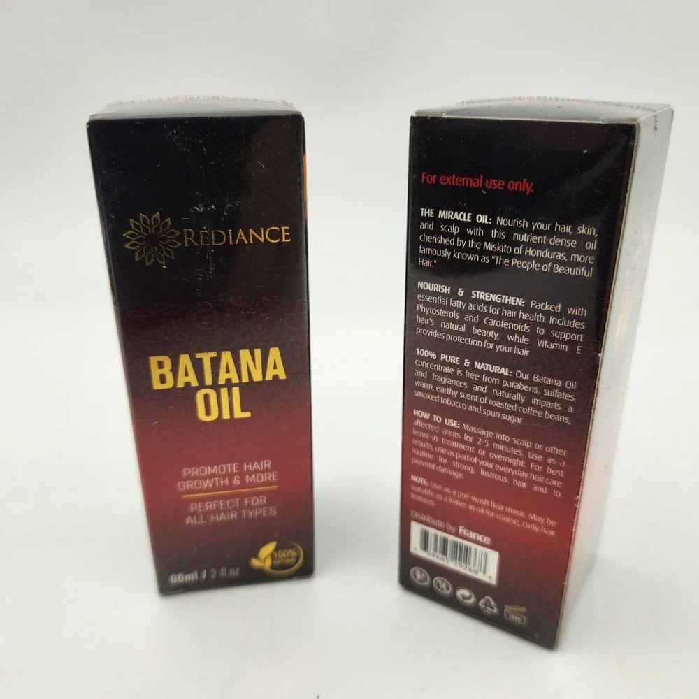 Rediance Batana Oil 100% Pure Natural Hair Growth Treatment 60ml 2oz 2 Pack‎